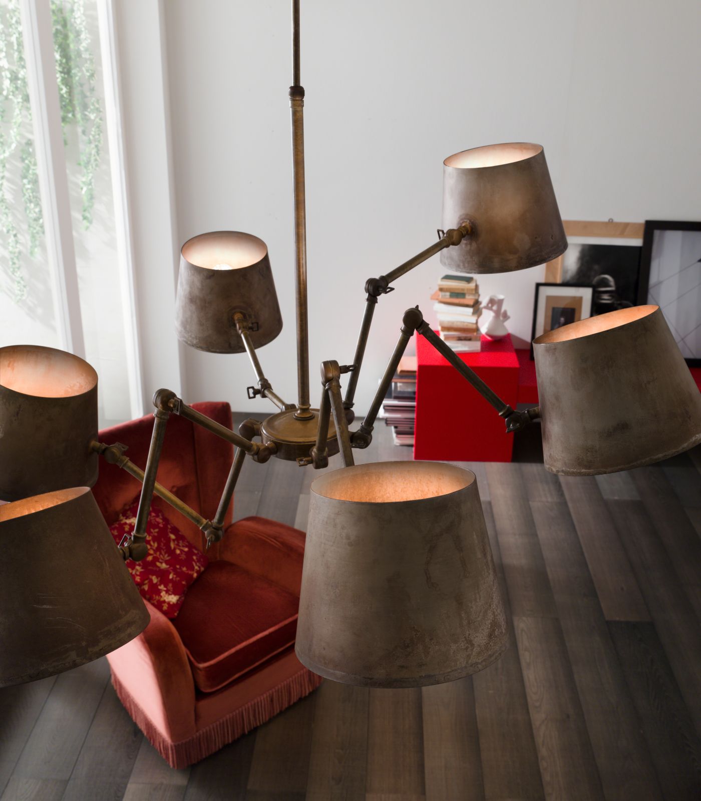 Reporter Adjustable Chandelier Pre Aged - IL.271.04.OF