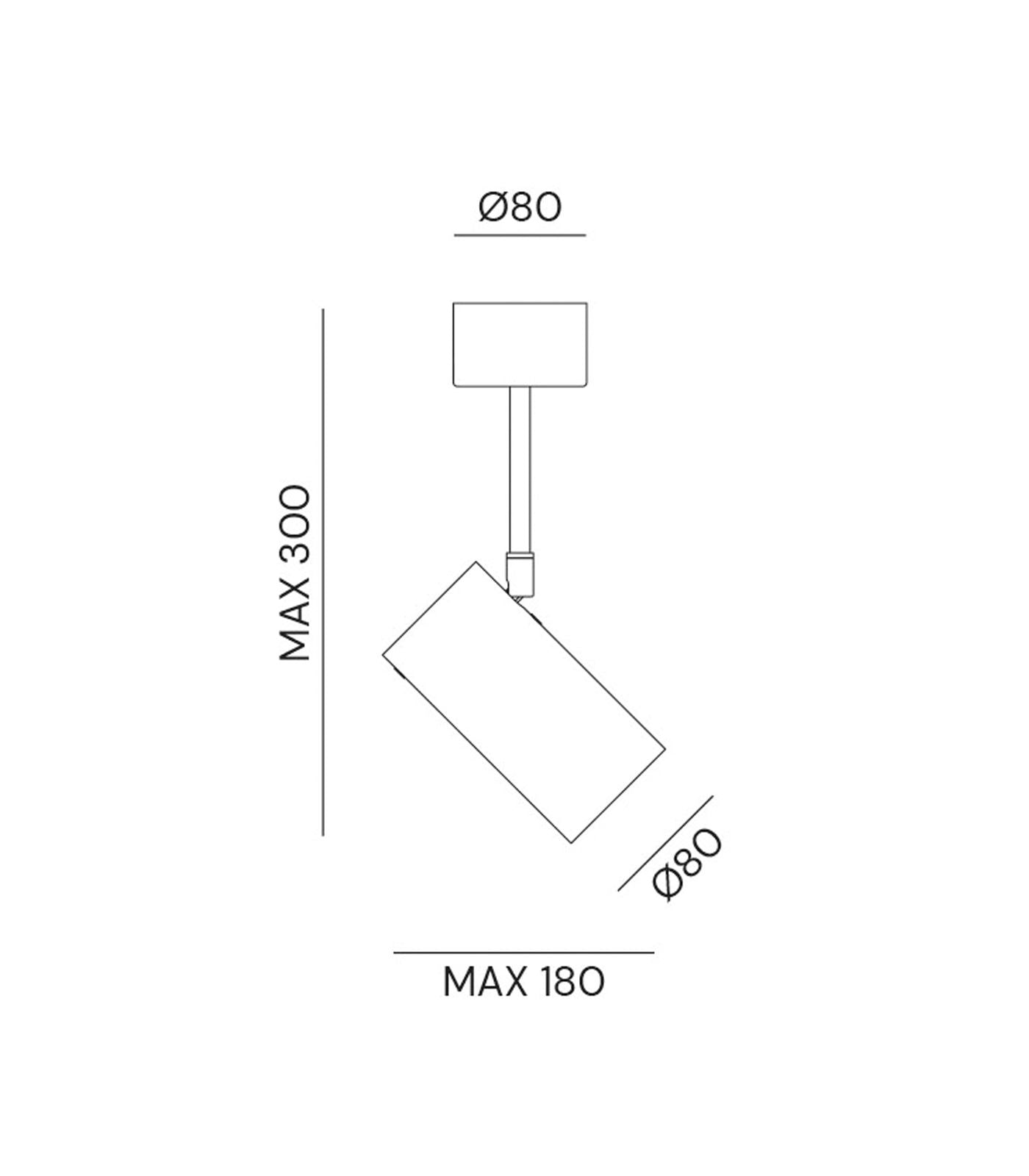 Girasoli Large Spotlight Antique Brass or Iron or Natural Brass - IL.214.08