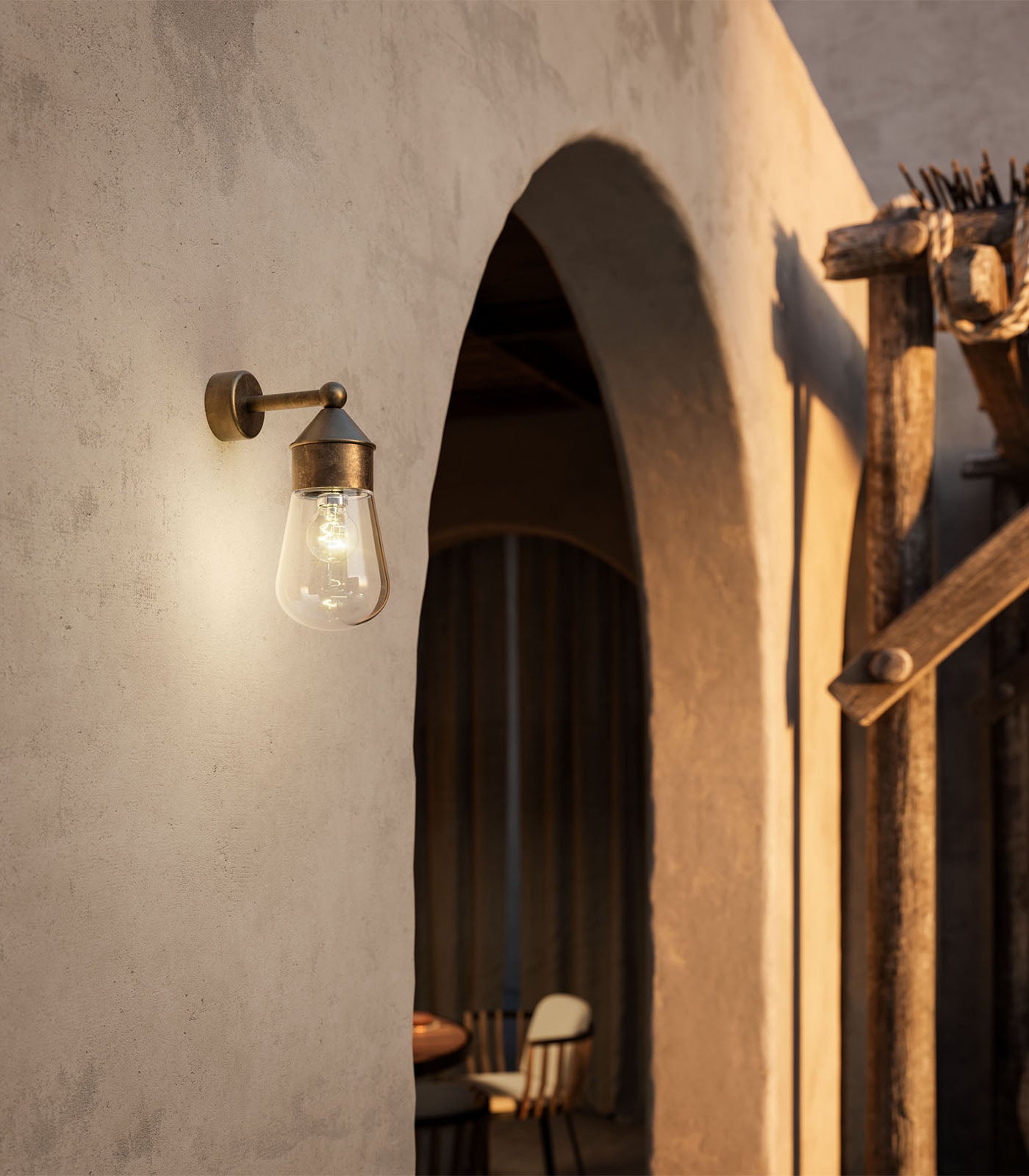 Drop Mini Wall Light Antique Brass - IL.270.44.OOT