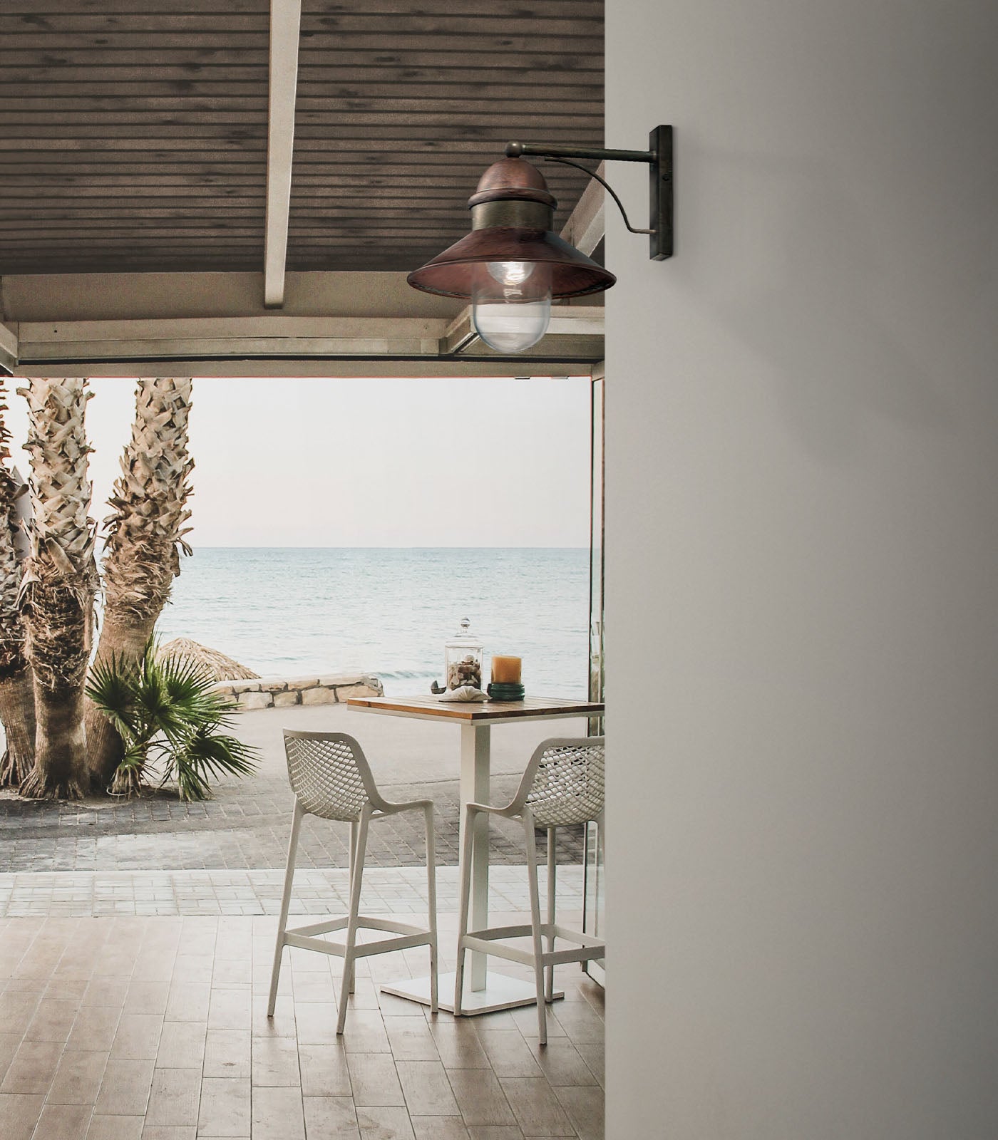 Borgo Medium Wall Light White - IL.244.25.ORB