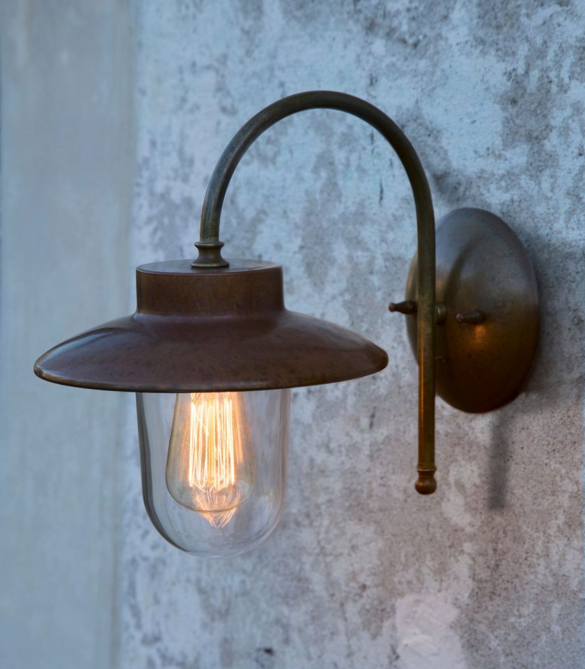 Calmaggiore Outdoor Wall Light Antique Brass & Antique Copper - IL.230.03.ORT
