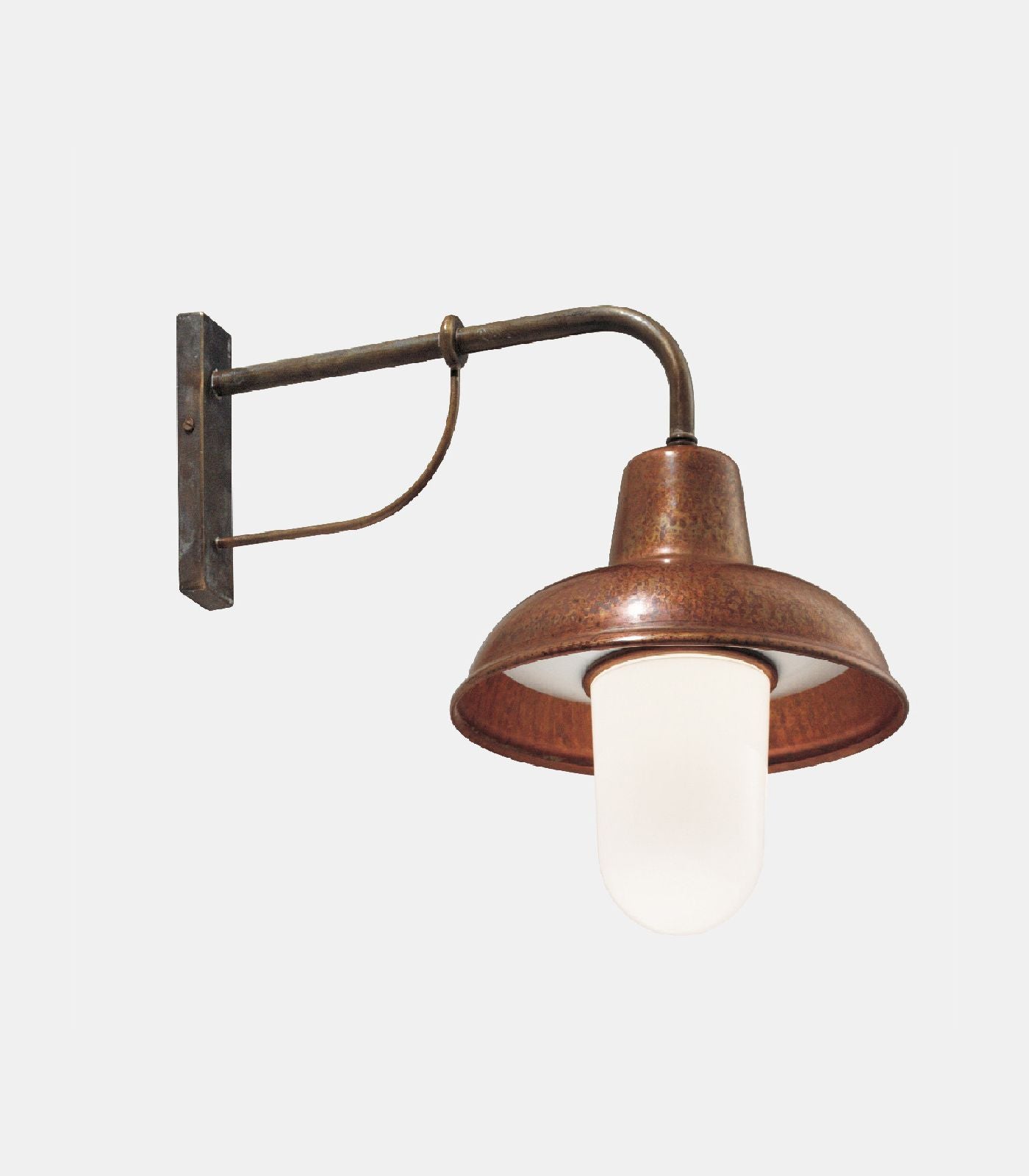 Contrada Straight Outdoor Wall Light Frosted - IL.243.25.ORB