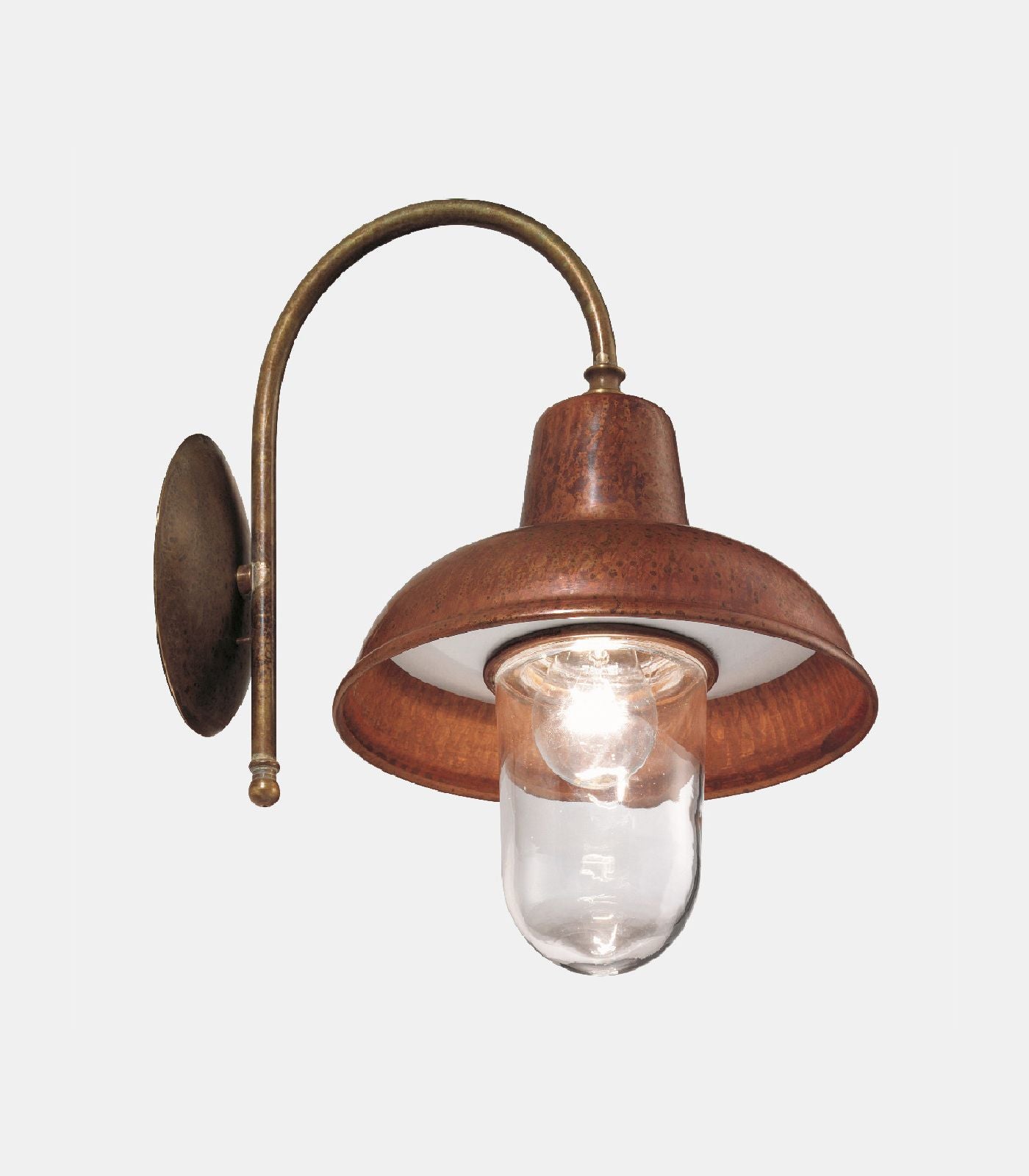 Contrada Curve Outdoor Wall Light Frosted - IL.243.26.ORB