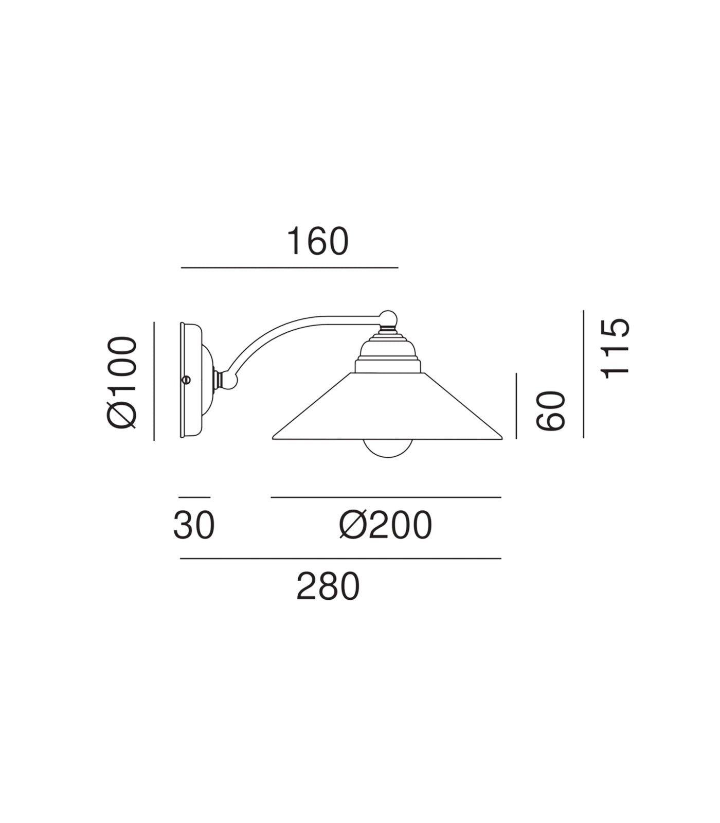 Tabia Wall Light Pre Aged & White - IL.212.17.OV