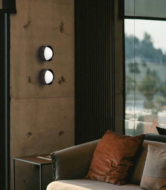 Dome Sur Bathroom Vanity Light White & Iron - LR.i01.54e.L.IRN + LR.i01.54M.IRN + LR.A03.DM.WH