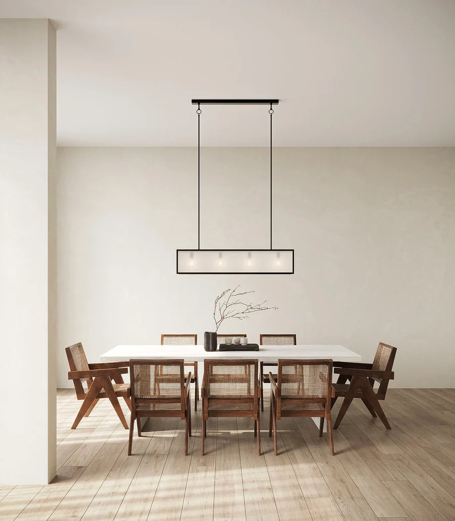 Dover Linear Pendant 4 Light Old Bronze & Frosted - LR.i02.73.008.FR
