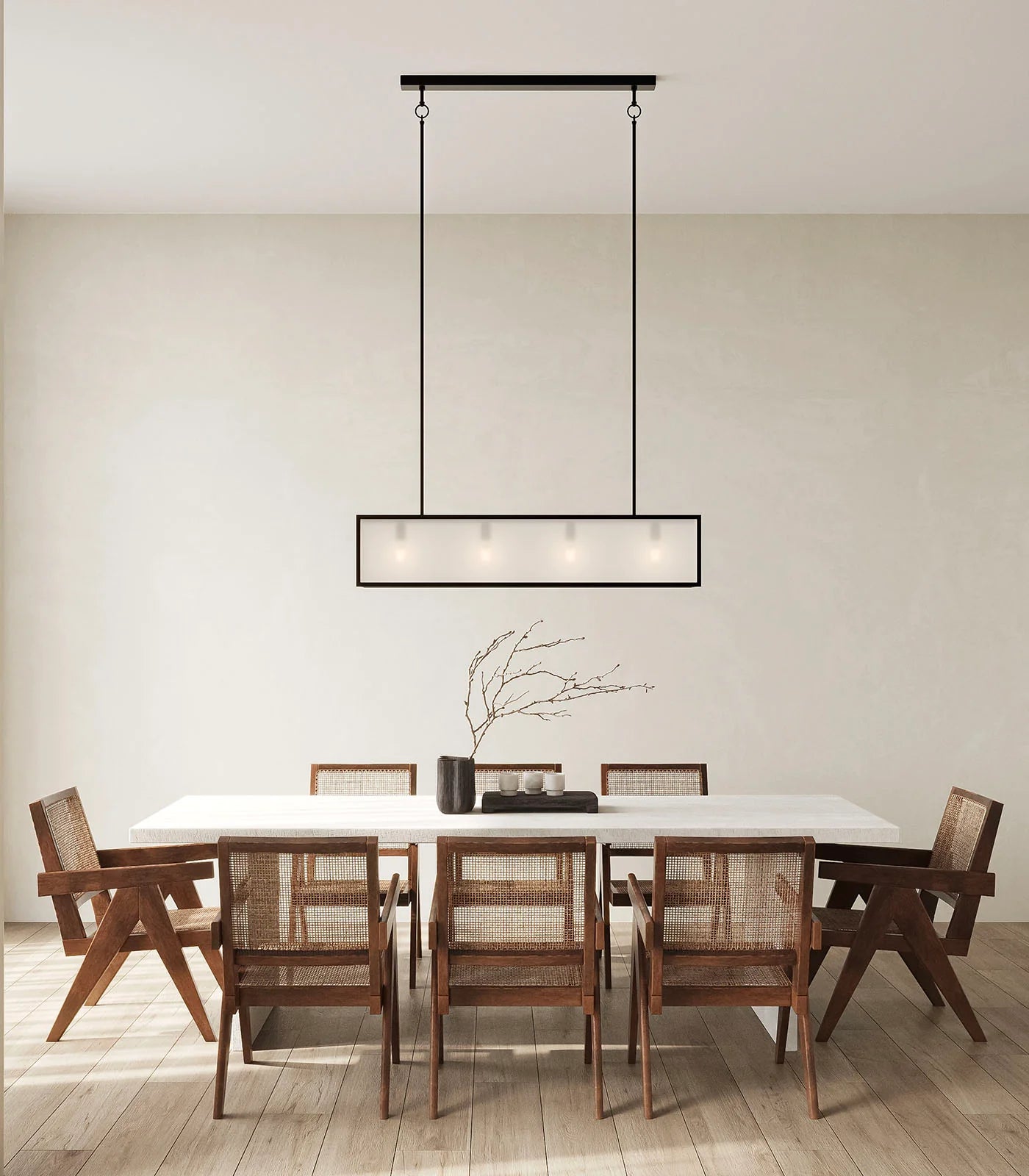 Dover Linear Pendant 4 Light Old Bronze & Frosted - LR.i02.73.008.FR