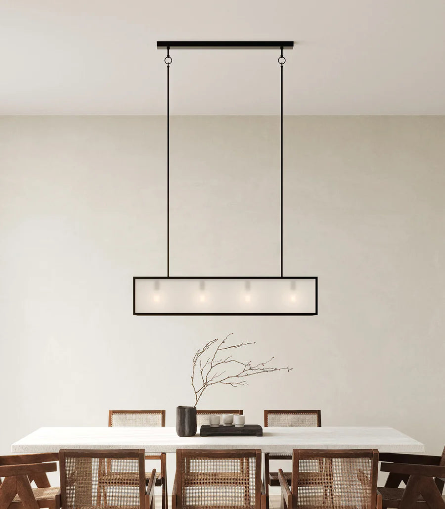 Dover Linear Pendant 4 Light Old Bronze & Frosted - LR.i02.73.008.FR