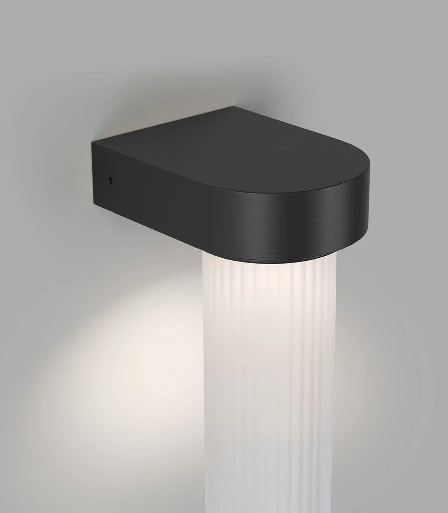 Edge LED Wall Light 4W 2700K Iron & Frosted Ribbed - LR.i01.75.IRN + LR.A05.001.FR-RIB