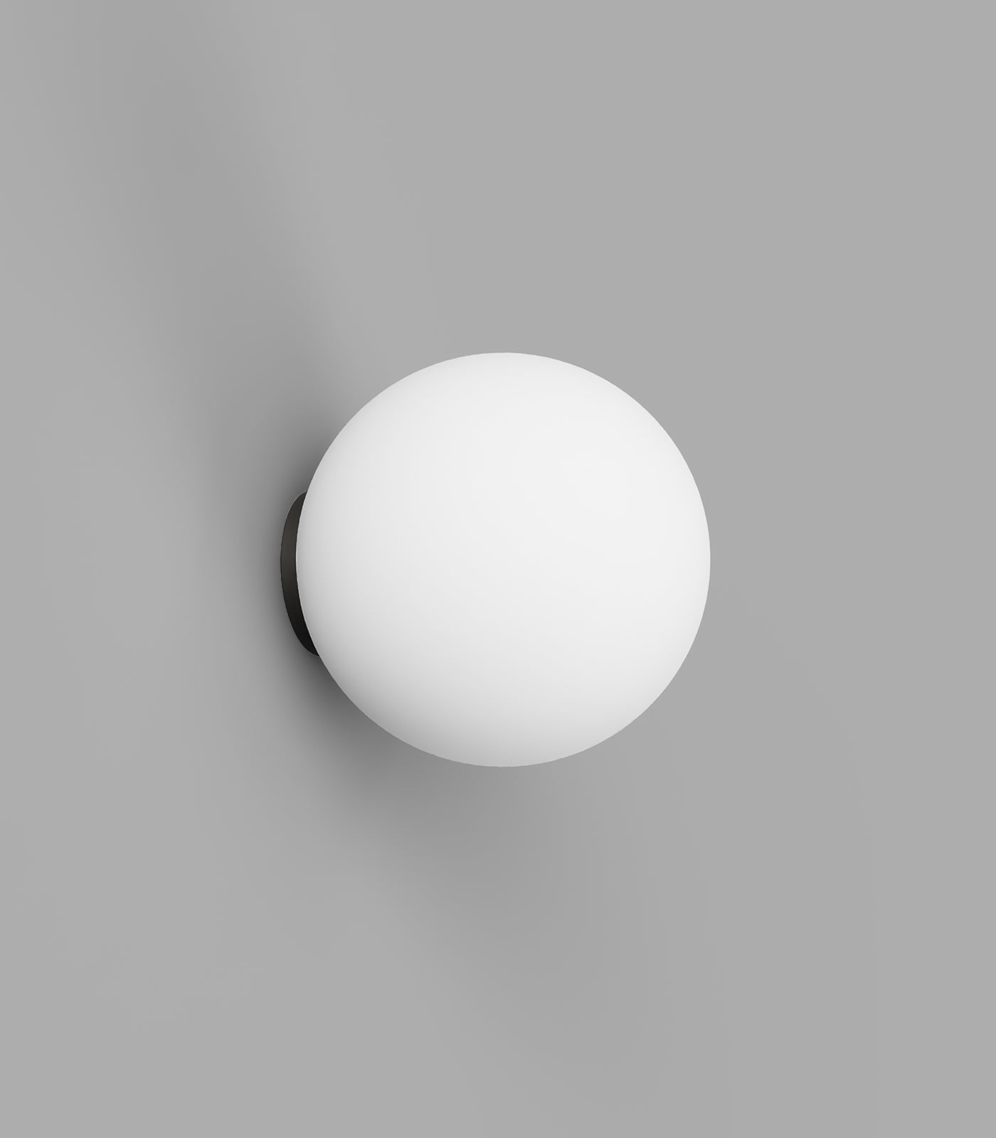 Orb Mirror Medium 120mm Wall Light Iron - LR.i01.54M.IRN + LR.A03.M.WH