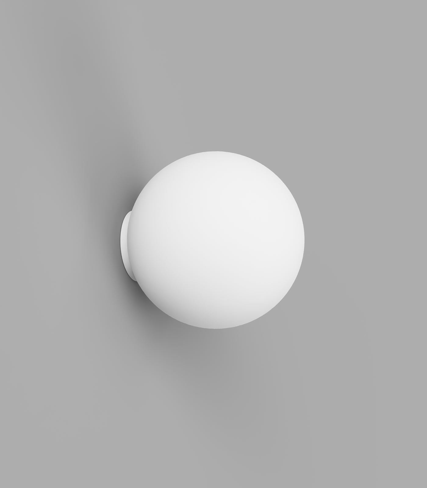 Orb Mirror Medium 120mm Wall Light White - LR.i01.54M.WH + LR.A03.M.WH