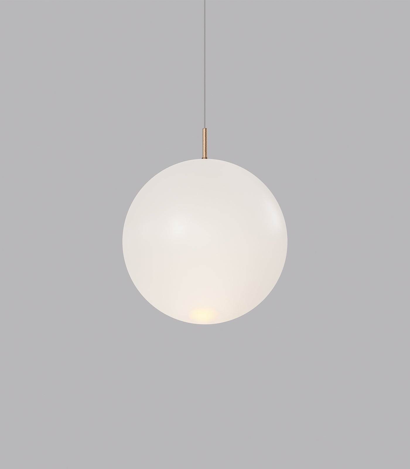 Orb Air Large LED Pendant Light Old Brass & Frosted 4W Warm White - LR.i02.56.280FR.OB