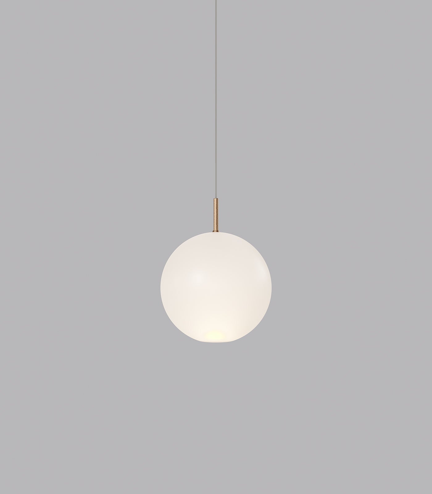 Orb Air Small LED Pendant Light Old Brass & Frosted 4W Warm White - LR.i02.56.180FR.OB