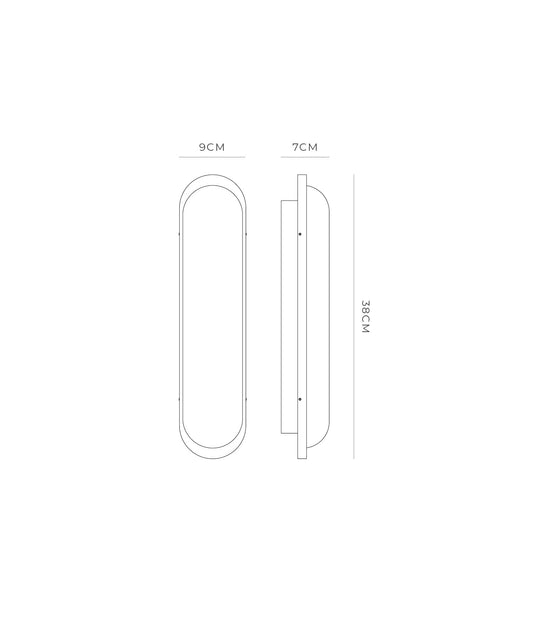 Bode LED Wall Light 10W 2700K White - LR.i01.85.WH