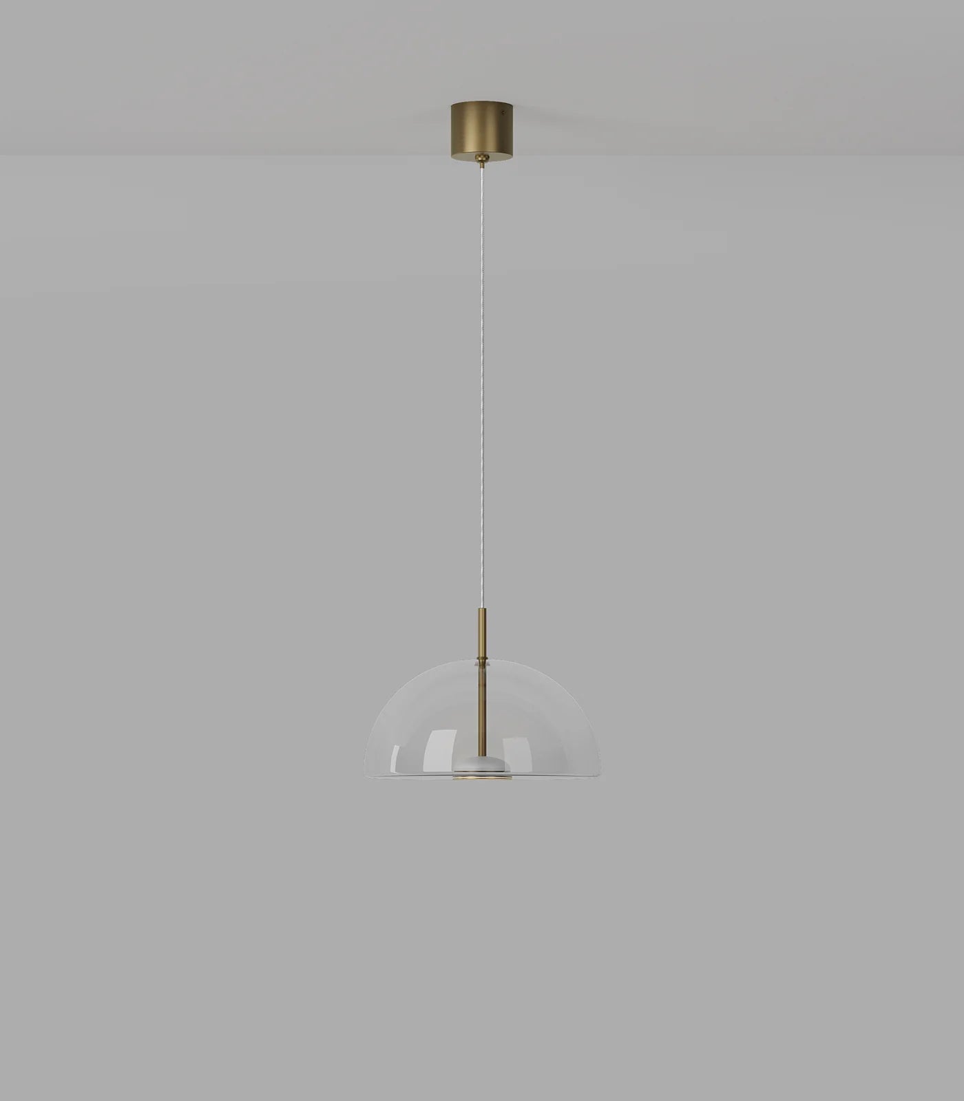 Dome Air LED Pendant Light 4W 2700K Old Brass & Clear - LR.i02.70.DM.CL.OB