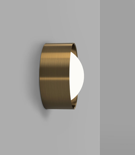 Dome Sur Bathroom Vanity Light White & Old Brass - LR.i01.54e.L.OB + LR.i01.54M.OB + LR.A03.DM.WH