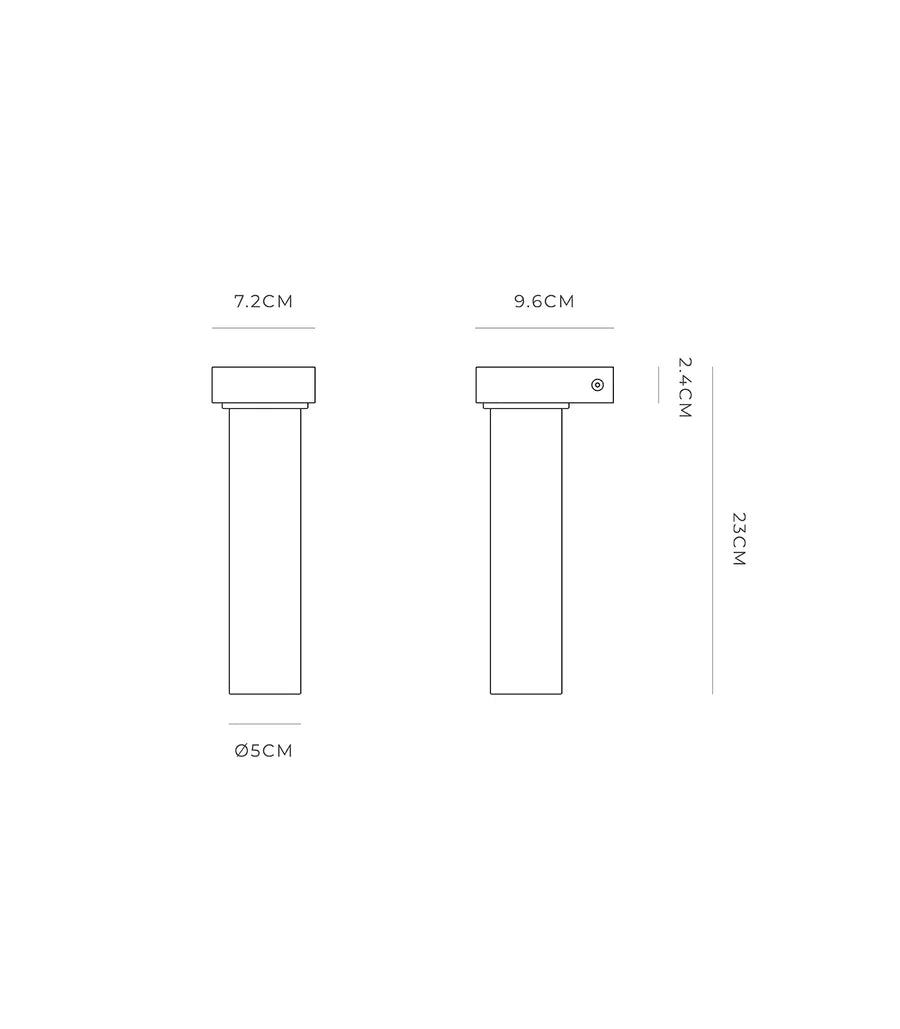 Edge LED Wall Light 4W 2700K Iron & Frosted Ribbed - LR.i01.75.IRN + LR.A05.001.FR-RIB