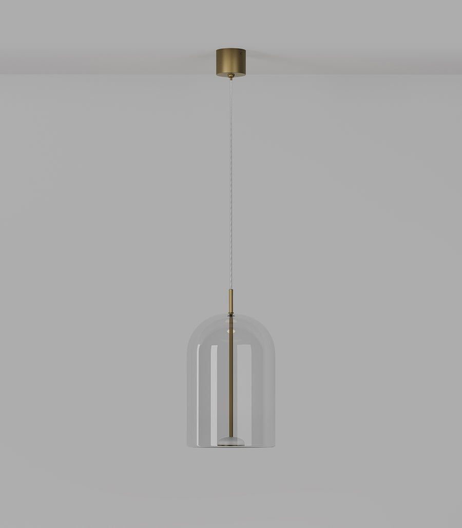 Elong Air LED Pendant Light 4W 2700K Old Brass & Clear - LR.i02.80.CL.OB