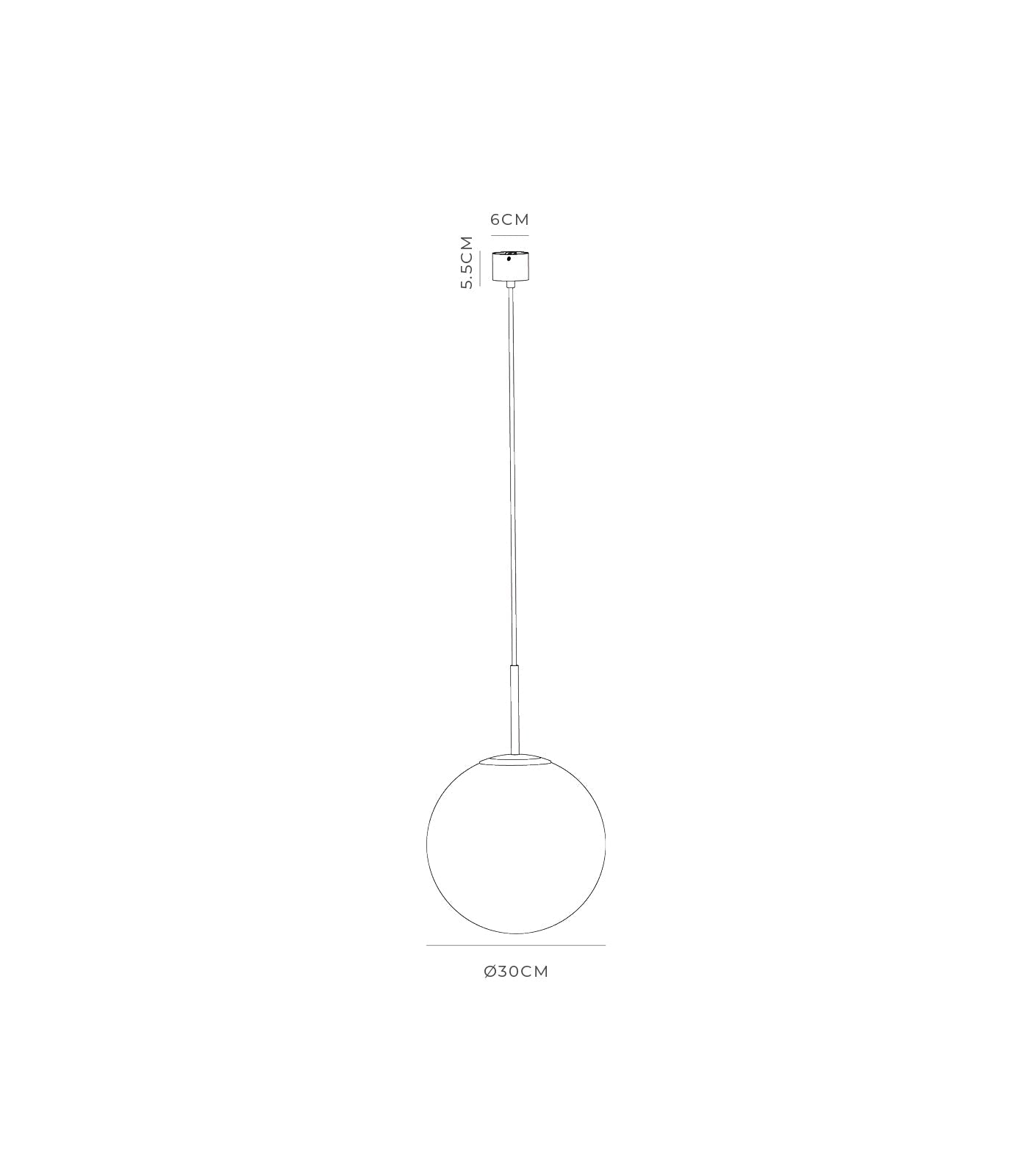 Orb Max Large 300mm Pendant Light White - LR.i02.55.L.WH