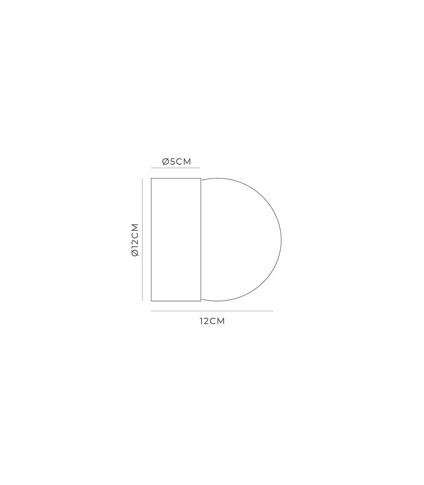 Orb Sur Medium Wall Light Iron - LR.i01.54e.M.IRN + LR.i01.54M.IRN + LR.A03.M.WH