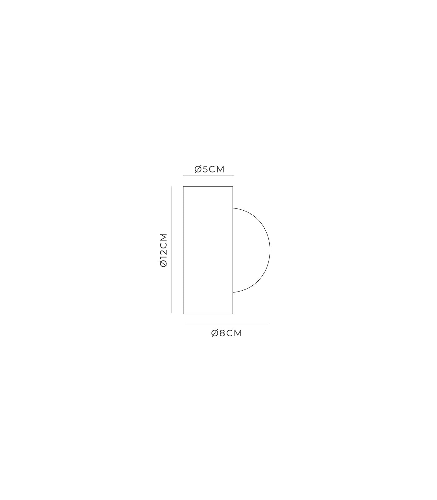Orb Sur Wall Light Small White - LR.i01.54e.M.WH + LR.i01.54M.WH + LR.A03.S.WH