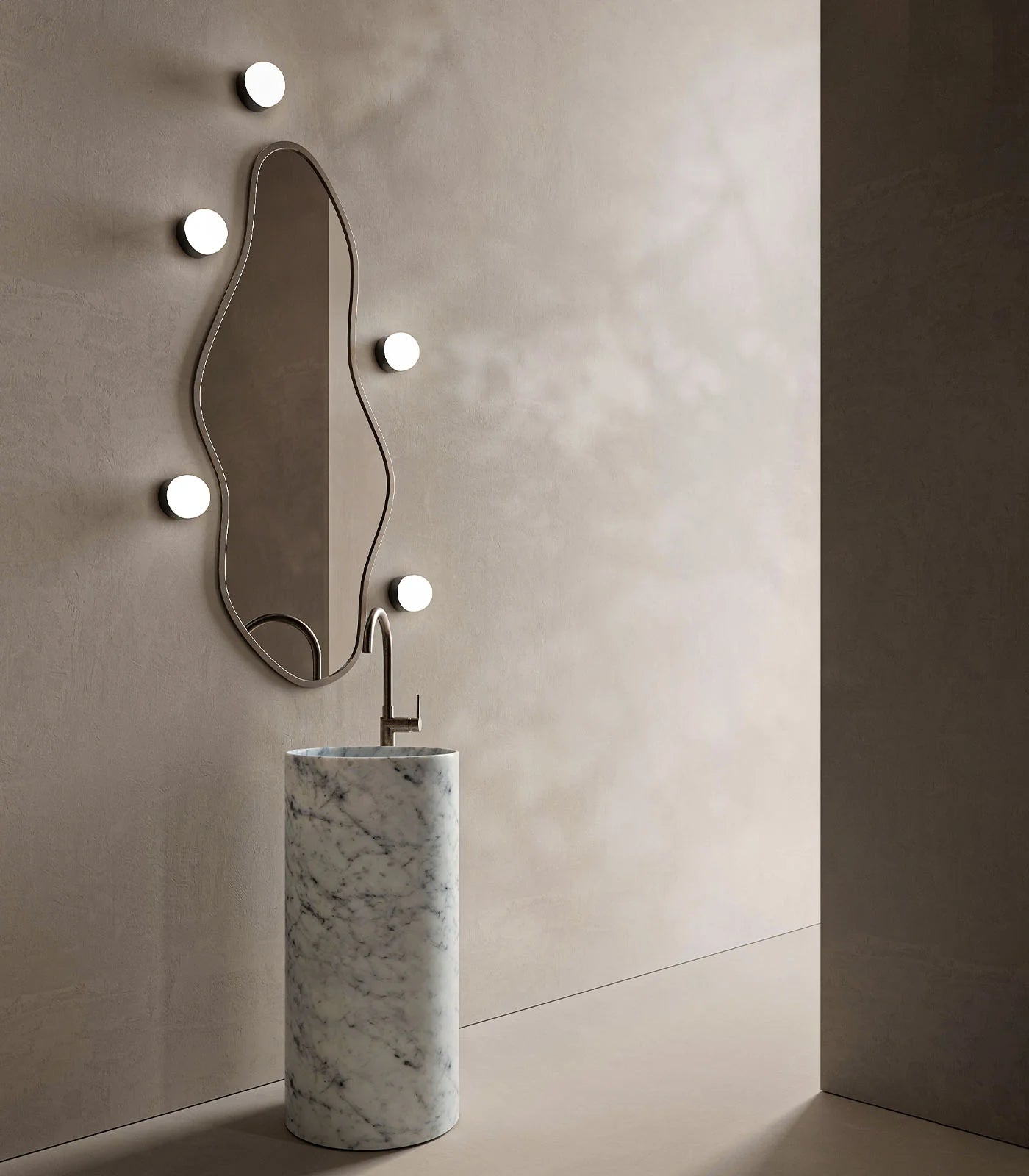 Orb Sur Mini Wall Light Old Brass & White - LR.i01.54e.S.OB + LR.i01.54M.OB + LR.A03.S.WH