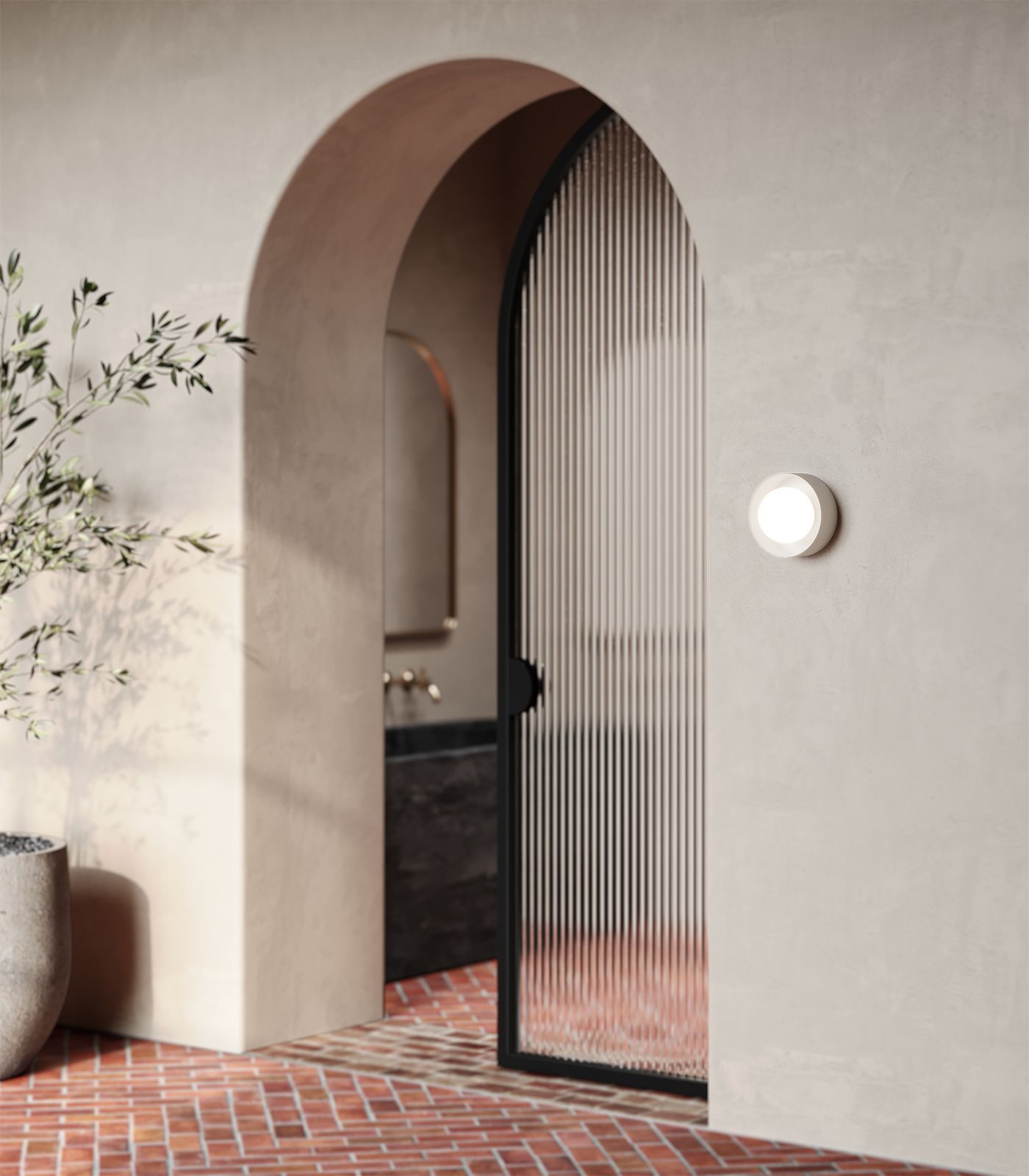 Orb Sur Wall Light Small White - LR.i01.54e.M.WH + LR.i01.54M.WH + LR.A03.S.WH