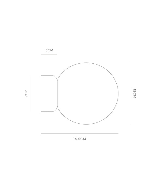 Orb Deco Medium Bathroom Vanity Light White - LR.i01.54d.WH + LR.A03.M.WH