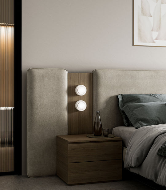 Orb Sur Ribbed Bathroom Vanity Light White - LR.i01.54e.R.WH + LR.i01.54M.WH + LR.A03.S.WH