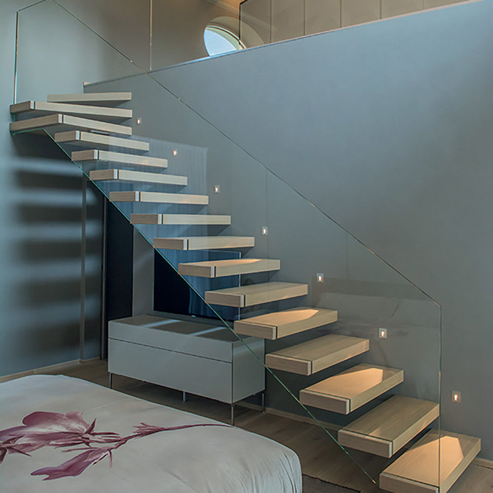 Buy Step Lights Australia Line 1.0 Step Light H70mm For Mounting In Solid Walls Steel - FL1270