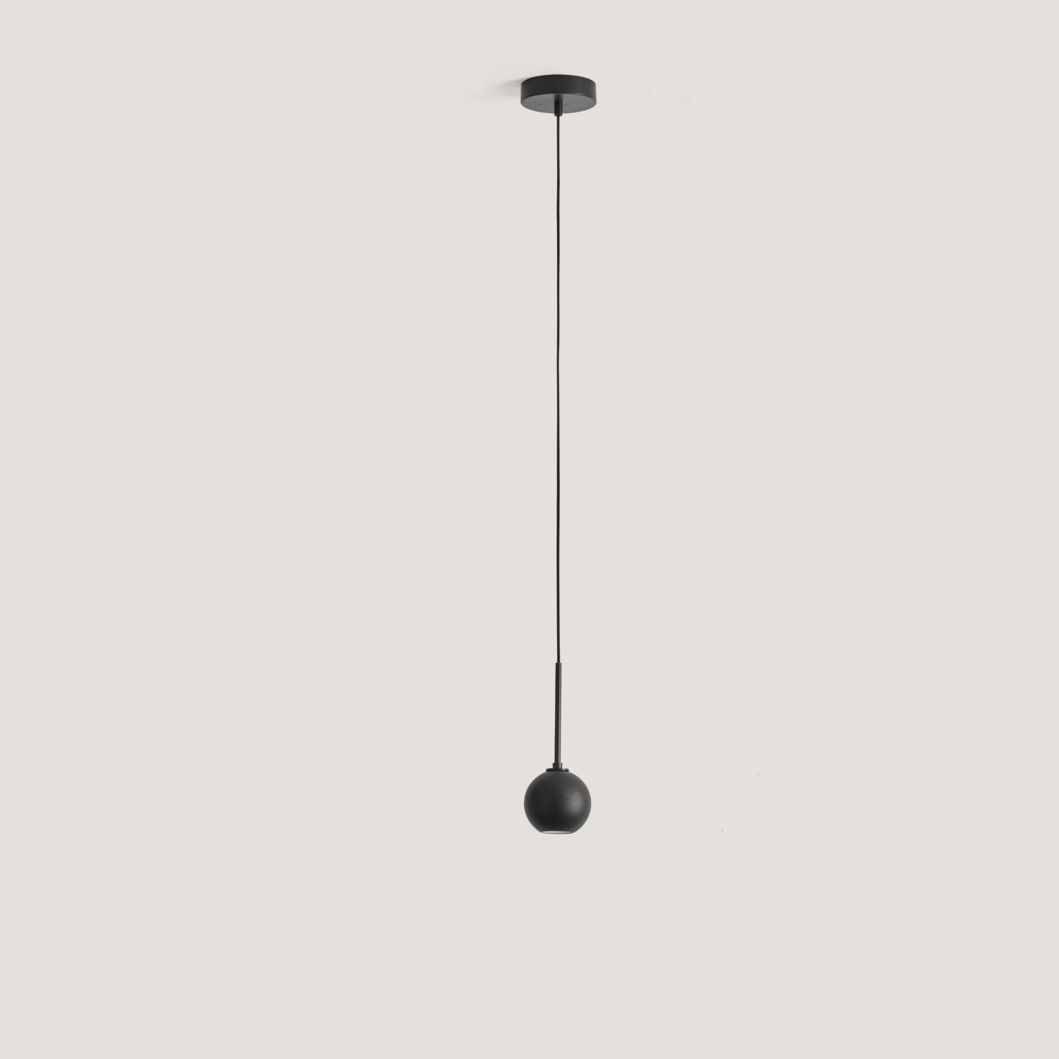 Lita LED Pendant 3W 3000K Matt Black or Walnut