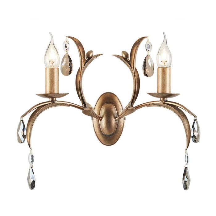 Lily 2 Light Wall Light Bronze Patina - LL2-ANT-BRZ