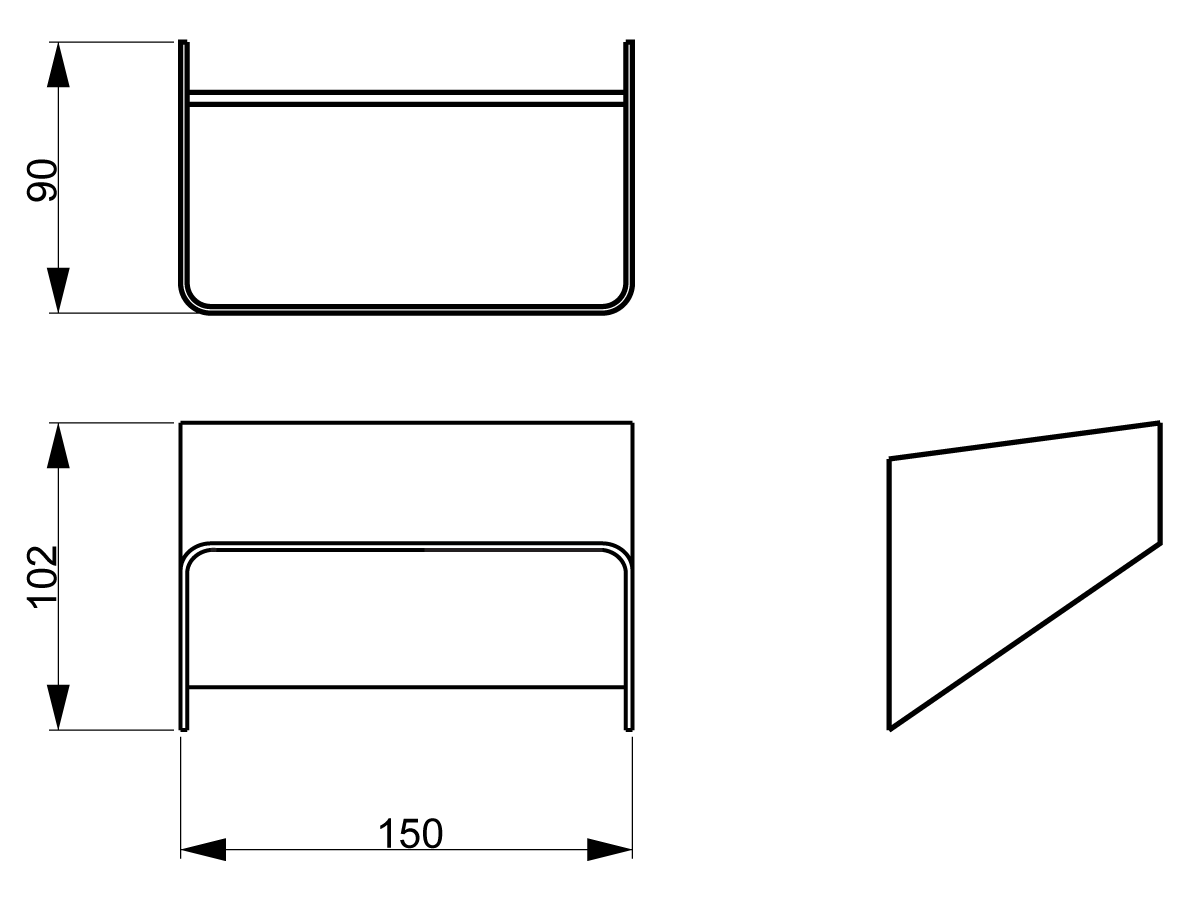 Louvre Wall Light 0.5W 2850K Brushed Bronze - SI A/LOUVRE/WH