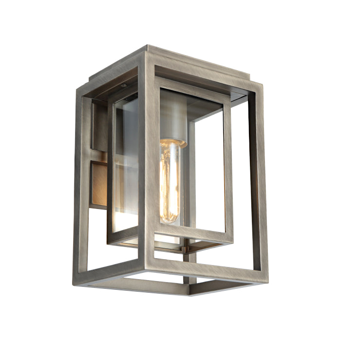 Luton Exterior Wall Light Old Bronze & Clear - LUTO1EOBR