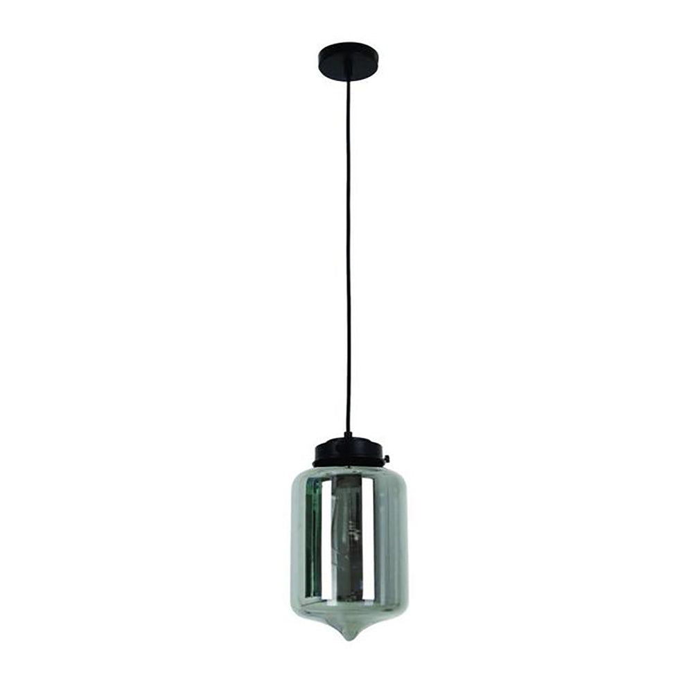 Buy Pendant Lights Australia MASON 1 Light Pendant With Smoked Tipped Glass - MASON6