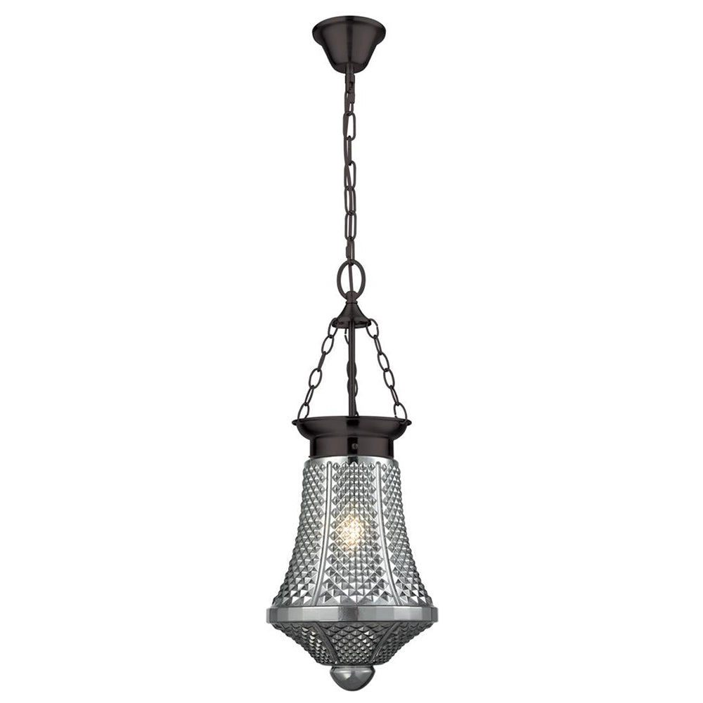 Maya Ceiling Lantern Grey Glass - 31331