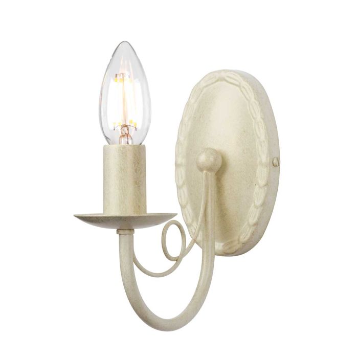 Minster Wall Light Ivory & Gold Patina - MN1-IV-GOLD