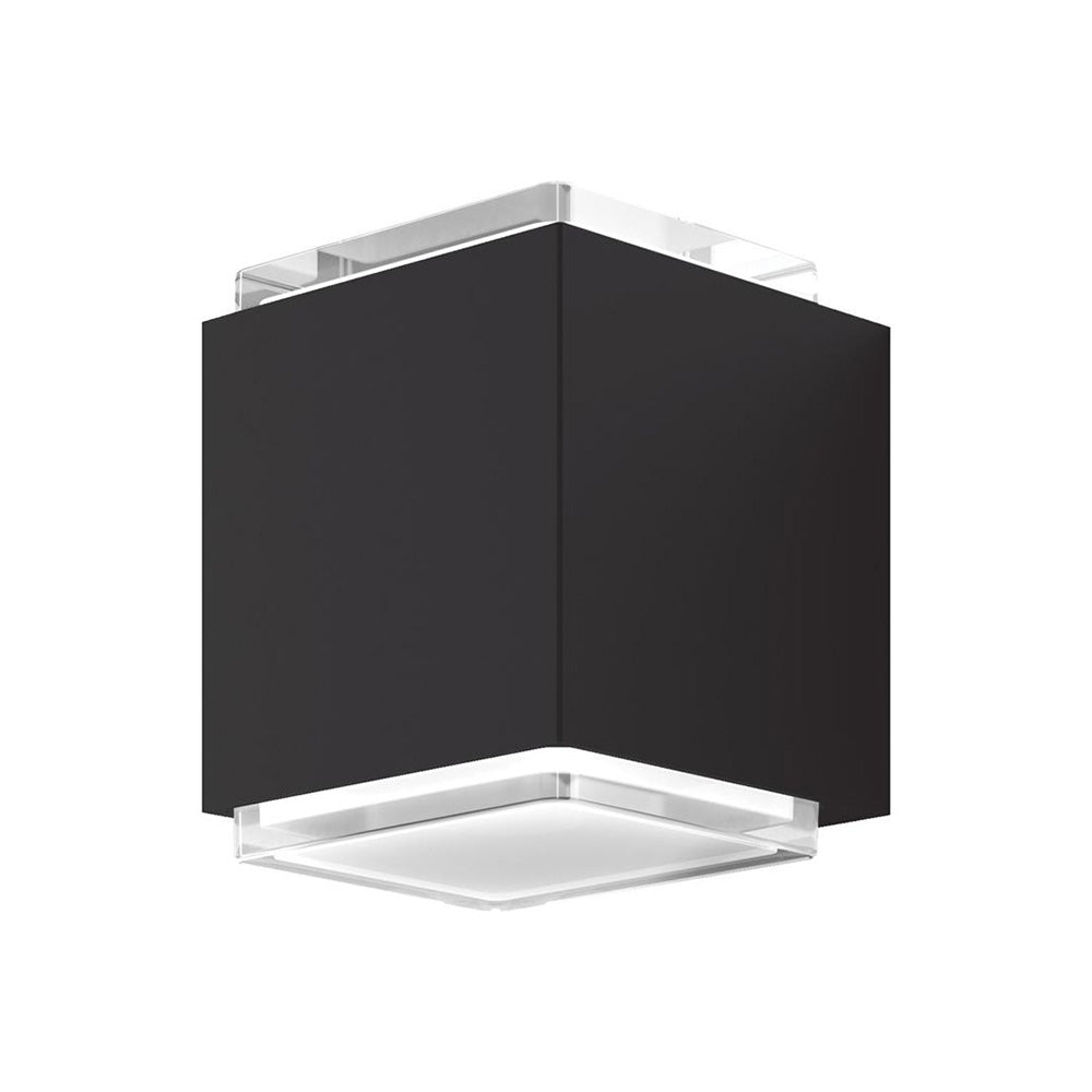 Buy Up / Down Wall Lights Australia Mojo Up & Down Wall 2 Lights Black Aluminium 5000K - 19671