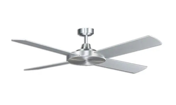 Razor AC Ceiling Fan With Wall Controller 52" 4 Blade Brushed Aluminium - MRF134B