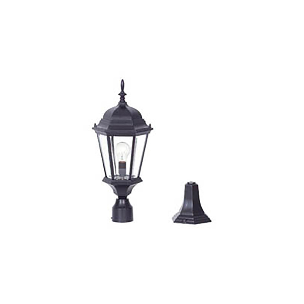 Buy Pillar & Pedestal Lights Australia Yarra Outdoor Post Top & Pillar Light - MX7391BLK