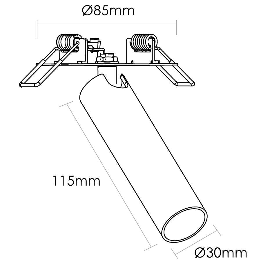 Milan LED Spotlight 7.5W 3000K White - SI FA/MILAN/7.5W/WHITE