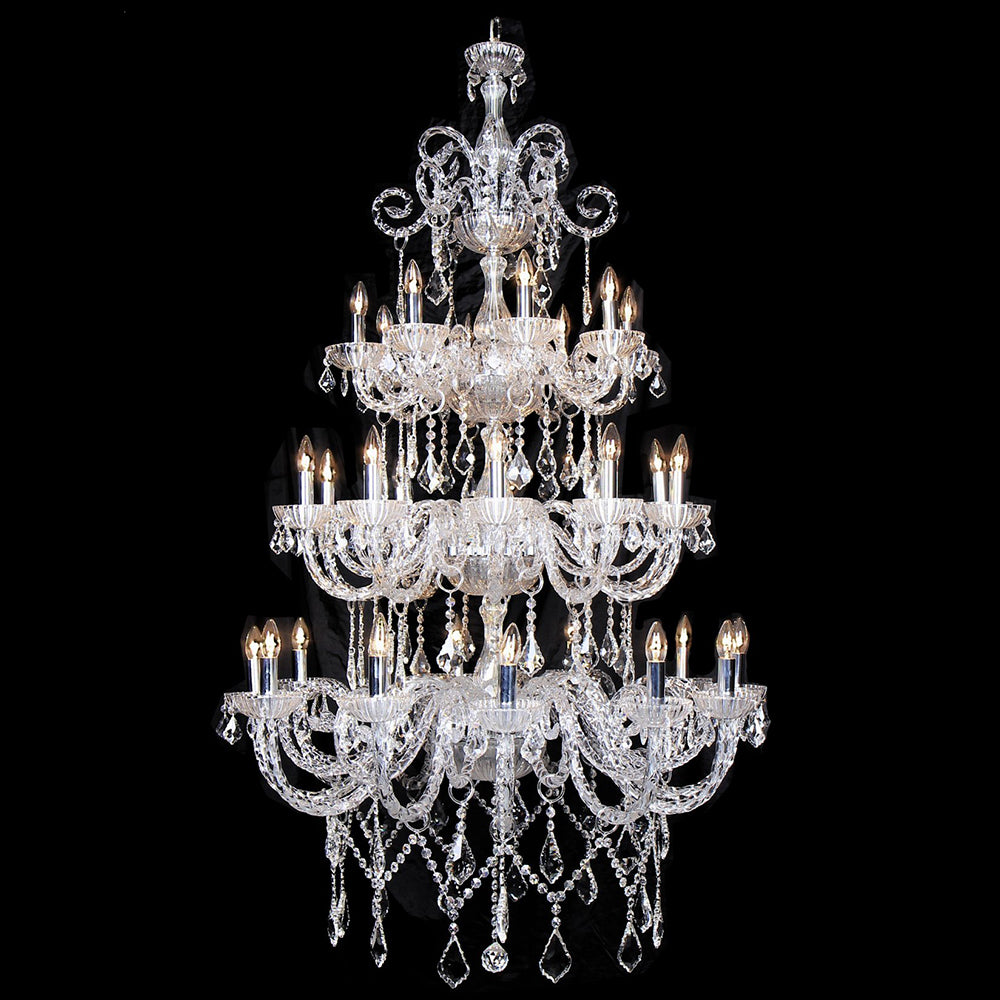 Buy Chandeliers Australia Fiorentino Lighting - NEWERIKA 30 Light Crystal Chandelier Gold