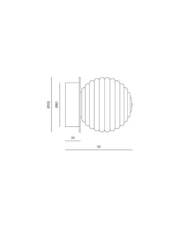 Doul LED Ceiling Light 3W 2700K Matte Brass - ARO.T1310/ORO