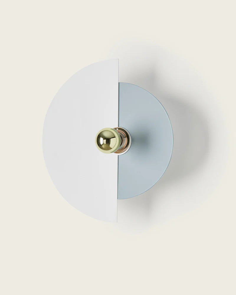 Haban 130mm Large Wall Light Chrome & White - ARO.A1053/10/CHR+1088/35/BCO