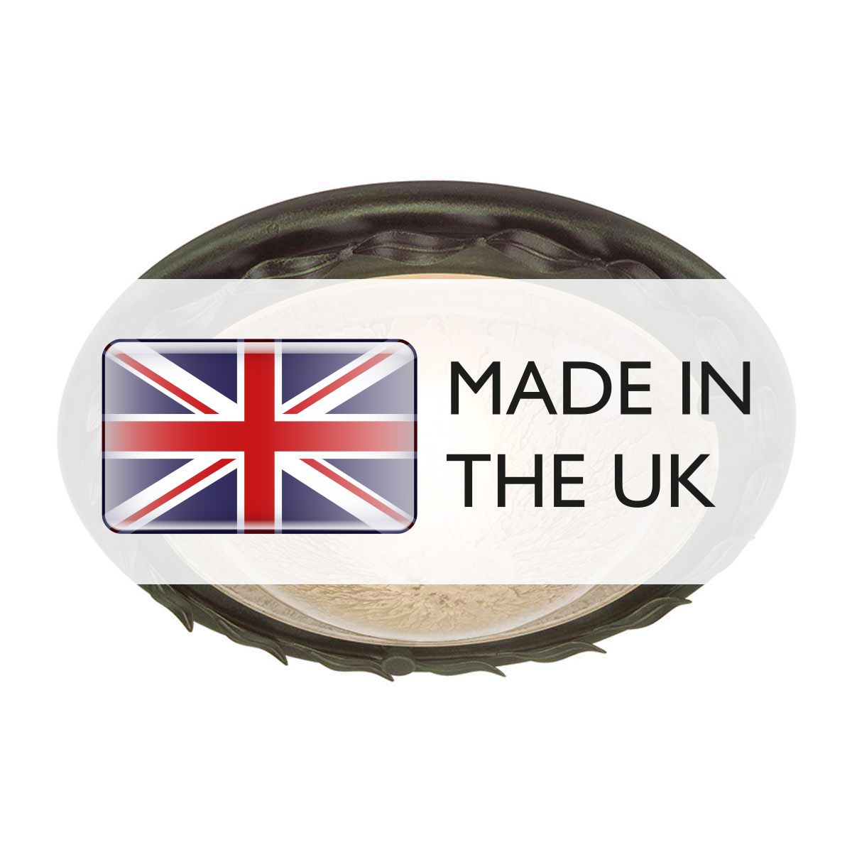 Olivia Flush Mount Light Black & Gold Patina - OV-F-BLK-GOLD