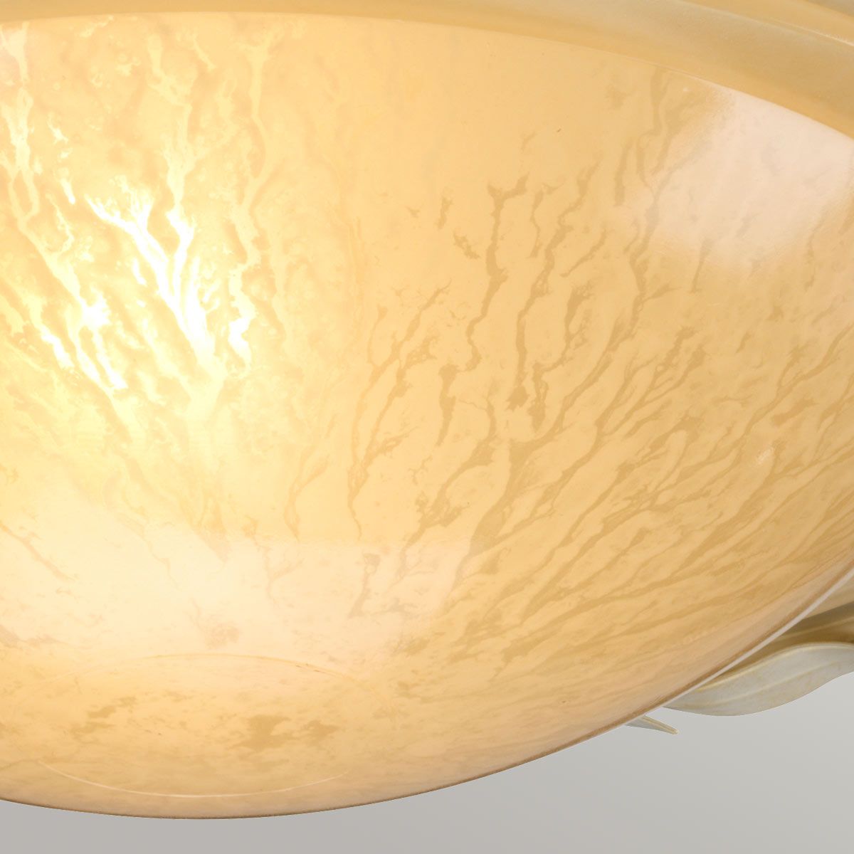 Olivia Flush Mount Light Ivory & Gold Patina - OV-F-IV-GOLD
