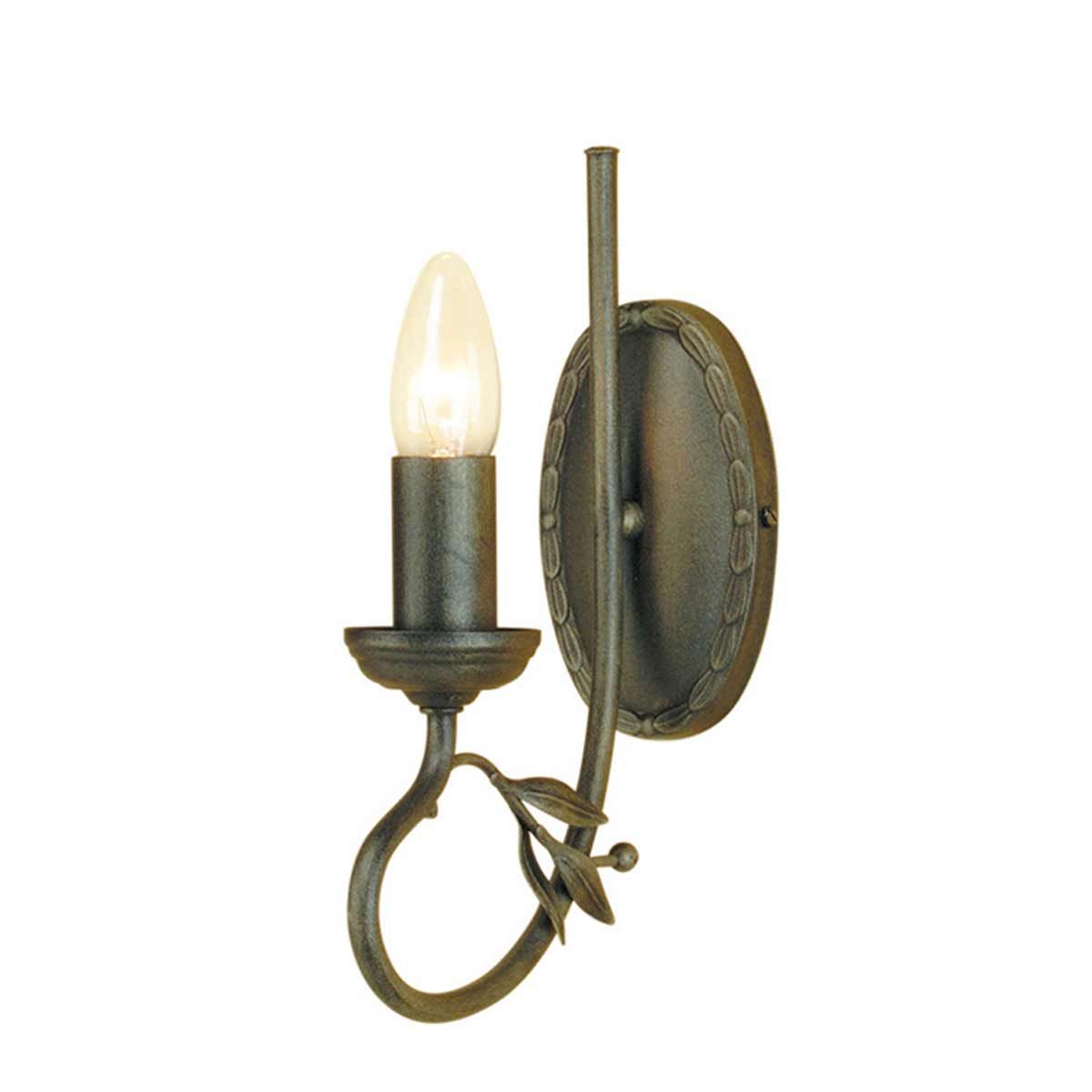 Olivia 1 Light Wall Light Black & Gold Patina - OV1-BLK-GOLD