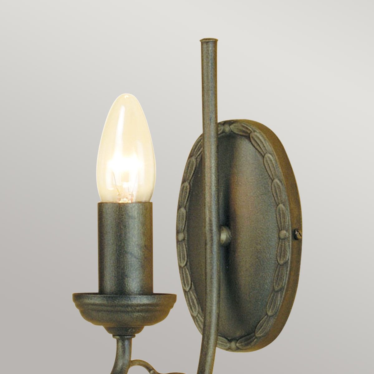 Olivia 1 Light Wall Light Black & Gold Patina - OV1-BLK-GOLD