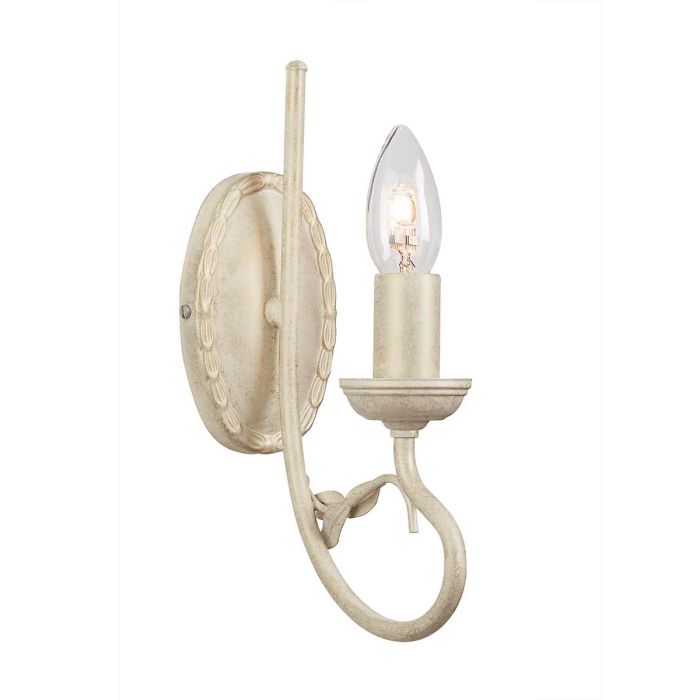 Olivia 1 Light Wall Light Ivory & Gold Patina - OV1-IVORY-GOLD
