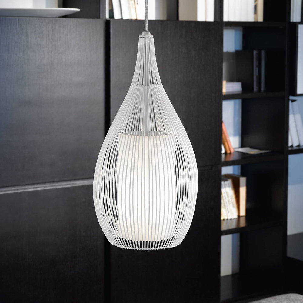 Buy Pendant Lights Australia Razoni 1 Light Pendant White 190mm - 92251